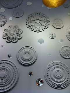 Imagen de Molde De PET Para Decoración Rosetón Ovalo 3D Para Vaciado de Yeso, Cemento, Concreto, Hormigón o Resina
