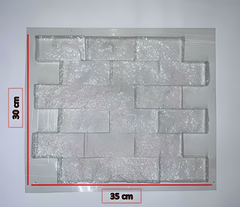 Kit de 6 Moldes de PET Para Fachada, Fachaleta de Piedra Laja Para Vaciado de Yeso, Cemento, Concreto, Hormigón o Resina…