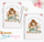 Imagem de cadernos com design voltado para professores, apresentando uma ilustração de uma mulher com óculos, rodeada por flores e livros, com a frase "Gente que ama ensinar".