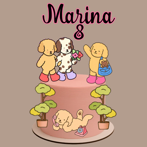 Arquivo de Corte Topo de Bolo Bobbie Goods 01