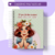 Caderno pautado A5 com ilustração de uma garota sorridente usando uma coroa de flores, com a frase "O perfeito amor lança fora todo medo!"