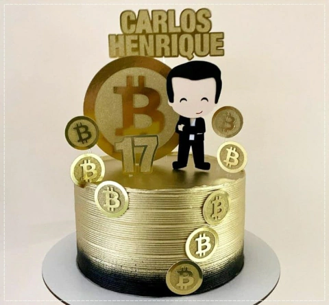 Arquivo de Corte Topo de Bolo Bitcoin