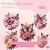 Kit Digital Borboleas E Flores Rosa