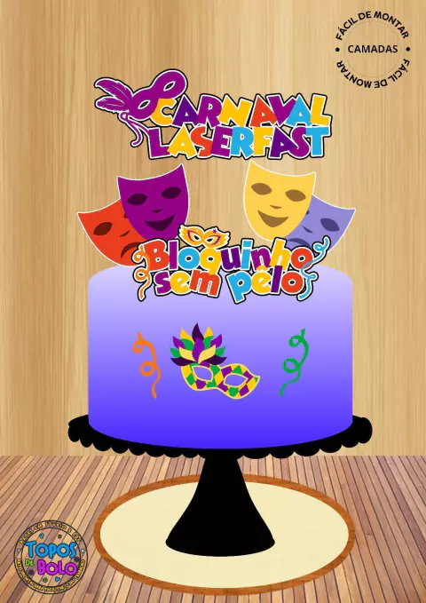 topo-de-bolo-mascaras-carnaval