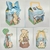 Caixas de festa temáticas do Ursinho Pooh, decoradas com ilustrações do personagem 