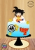 Arquivo de Corte Topo de Bolo Dragon Ball Z Goku