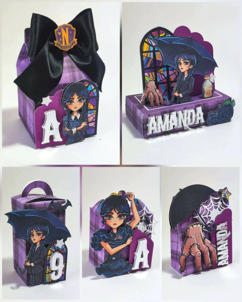 arte digital festa wandinha luxo 