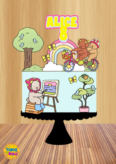 Arquivo de Corte Topo de Bolo Bobbie Goods 03