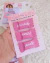 Cartão com três balinhas personalizadas para clientes