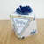 personalizado luxo azul floral