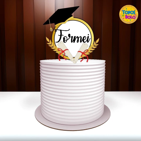 Arquivo de Corte Topo de Bolo Formei - comprar online