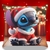 Arte Sublimação Almofada Stitch Natal na internet