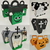Caixinhas personalizadas de Halloween em formato de monstros, fantasmas e lápides, perfeitas para festas temáticas.