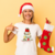 Artes Canecas Natal em Linhas - Png - loja online