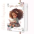 Capa de Bíblia Infantil com ilustração de menina lendo, decorada com flores e o título "Bíblia Sagrada".