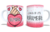 Caneca personalizada com design de coração, ideal para fãs de doramas.