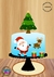 topo-de-bolo-papai-noel-e-árvore