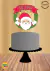 Topo de Bolo Papai Noel Plaquinha Acrilica