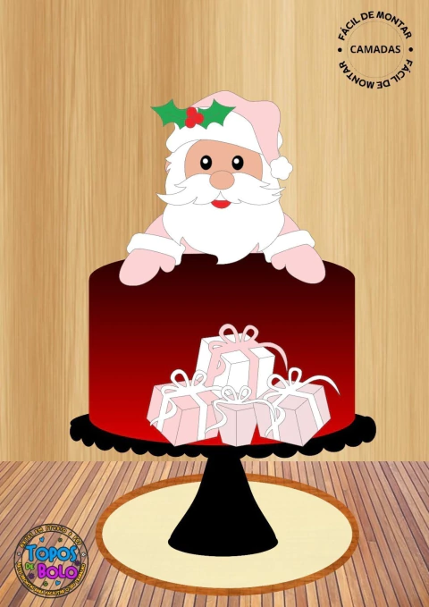 topo-de-bolo-papai-noel-rosa