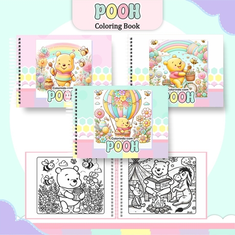 Livro de Colorir Ursinho Pooh - Diversão com os Amigos 