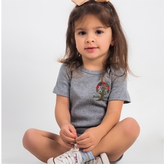 Body Manga Curta de algodão egípcio - Ensino Infantil MONTE VERDE