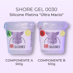 Borracha de Silicone Platina Shore Gel 0030 - 1kg