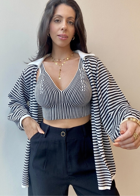 CAMISA IRÍS LISTRADA
