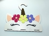 Porta Laços - Unicórnio com flores