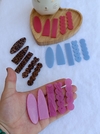 Hair clip marmorizado