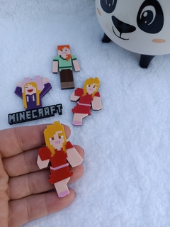 Menina Minecraft na internet