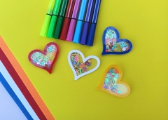 Coração Escolar com Enchimento
