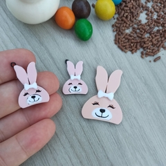 Cabeça Coelho Orelhas com Laço