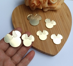 Minnie Dourada Laço Gravado