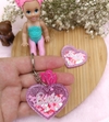 Chaveiro Coração Movimento Barbie