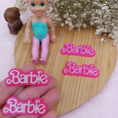 Palavra Barbie Sobreposição com Silhueta - comprar online