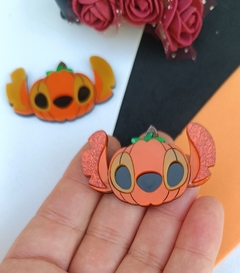 Cabeça Stitch Abóbora na internet