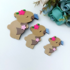 Capivara com Borboleta - WA Atelier