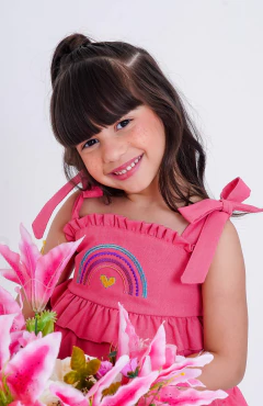 Conjunto linho arco íris na internet