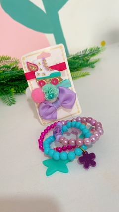 Kit hair Clips patins