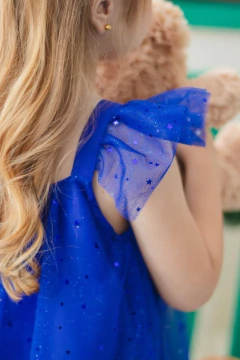 Vestido Fadas Tule premium azul bic - loja online