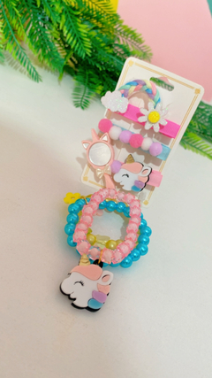 Kit hair Clips unicórnio - comprar online