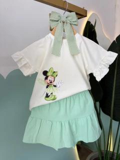 Conjunto Minnie fada 100% algodão