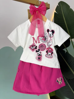 Conjunto Minnie charm pink
