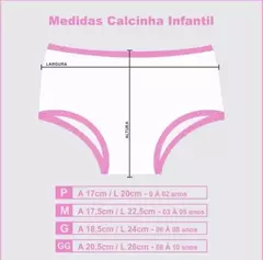 Calcinha GG (veste 08 a 10 anos) - loja online