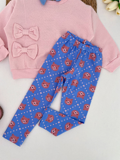 Conjunto ursinho laço rosa - Lê Petit Kids