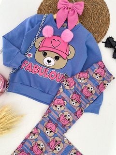 Conjunto ursinha fabulous azul - comprar online