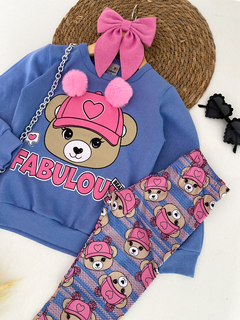 Conjunto ursinha fabulous azul na internet