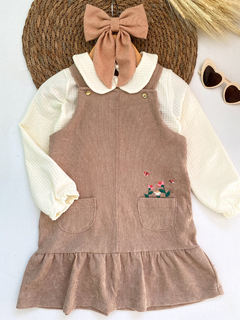 Conjunto Salopete cotelê na internet