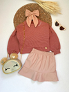Conjunto short saia couro alquimia - comprar online
