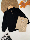 Camisa polo premium texturizada